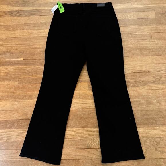 NWT Lands' End black straight leg high-rise jeans pants size 16
 b39 - Picture 5 of 5